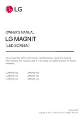 LG MAGNIT LSAB009-T25 Owner's Manual