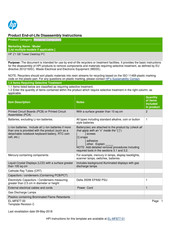 HP Z1 G8 Product End-Of-Life Disassembly Instructions
