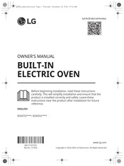 LG BO605G Series Owner's Manual