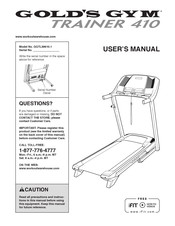 430i Treadmill Gold's Gym Treadmill 410 Manual Gym Equipment