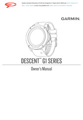 Garmin DESCENT G1 Solar Ocean Edition Owner's Manual