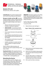 Federal Signal Corporation StreamLine LP3 LED Series Manual