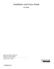 Kohler K-1114-GLA-96 Installation And Care Manual