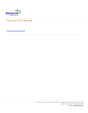 mindtouch Astound TiVo Creek IPTV Manual