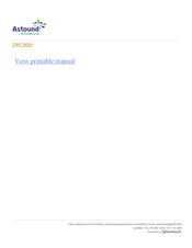 mindtouch Astound DRC800 Manual