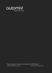 Plumis Automist AP12 Design, Installation, Operation, And Maintenance Manual