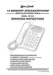 Lenoxx Sound PH-318 Operating Instructions Manual