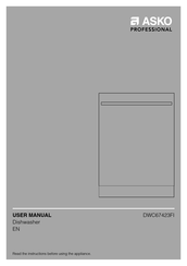 Asko DWC67423FI User Manual