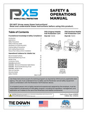 TIE DOWN PX5 Safety & Operation Manual