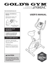 Gold's Gym CYCLE TRAINER 290C User Manual
