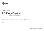LG CloudDevice 34CR651N-6P Owner's Manual