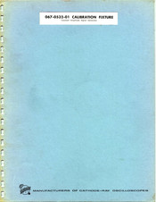 Tektronix 067-0532-10 Calibration Fixture Manual