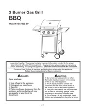 BBQ HSGT300-BP Manual