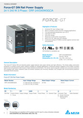 Delta Force-GT DRF-24V240W3G A Series Manual
