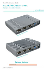 DFI EC700-ASL Quick Installation Manual