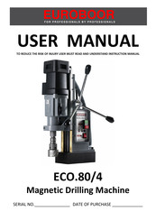 Euroboor ECO.80/4 User Manual