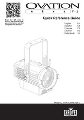 Chauvet Professional Ovation REVE F-3 Quick Reference Manual