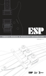 ESP EC-256 Owner's Manual & Warranty Information