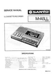 Sanyo M-A5LL Service Manual