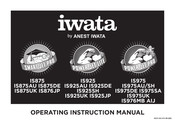 Anest Iwata iwata POWER JET LITE IS925UK Operating Instructions Manual
