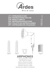 ARDES ARPHON03 Instructions For Use Manual