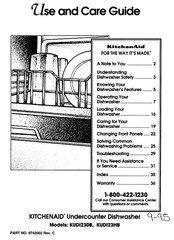 KitchenAid KUDI2Z30B Use And Care Manual