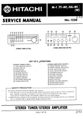Hitachi M-1 Service Manual