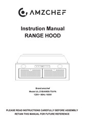 amzchef UL-21BIHD30-TS-PA Instruction Manual