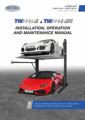twin busch TW227P Installation, Operation And Maintenance Manual