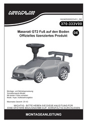Aiyaplay Maserati GT2 Assembly Instructions Manual