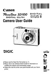 Canon Digital IXUS II User Manual