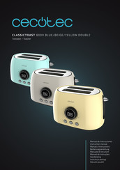 cecotec CLASSICTOAST 8000 YELLOW DOUBLE Instruction Manual