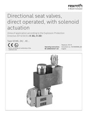 Bosch rexroth SEW6 3X/XE Series Operating Instructions Manual