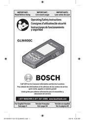 Bosch GLM400C Operating/Safety Instructions Manual