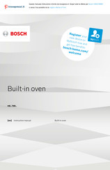 Bosch HBA578BB0 Instruction Manual