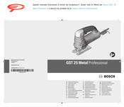 Bosch GST 25 Metal Professional Original Instructions Manual