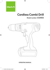 Gtech CCD002 Operating Manual