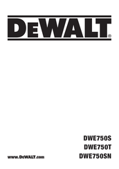 DeWalt DWE750T Original Instructions Manual