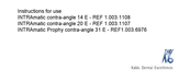 KaVo INTRAmatic contra-angle 14 E Instructions For Use Manual