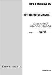Furuno PG-700 Operator's Manual