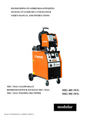 Lastek MIG 405 WS User Manual And Instructions
