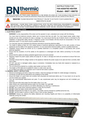 Bn Thermic 890TB Instructions Manual