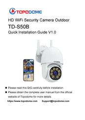 Topodome TD-S50B Quick Installation Manual