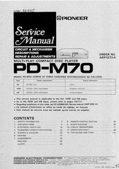 Pioneer PD-M70 Service Manual