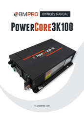 BMPRO PowerCore3K100 Owner's Manual