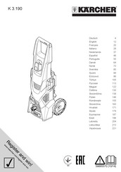 Kärcher K 3.190 Manual