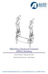 ALLIED MEDICAL EPiC Seating Owner's Manual