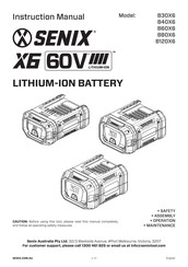 Senix B40X6 Instruction Manual