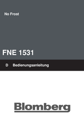 Blomberg FNE 1531 Instruction Manual