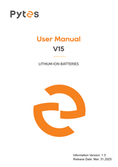 Pytes V15 User Manual